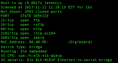 M1EXP Port Scan